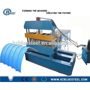 Full Automatic PLC Roofing Sheet Colored Metal Crimping Machine , Crimping Roll Forming Machine